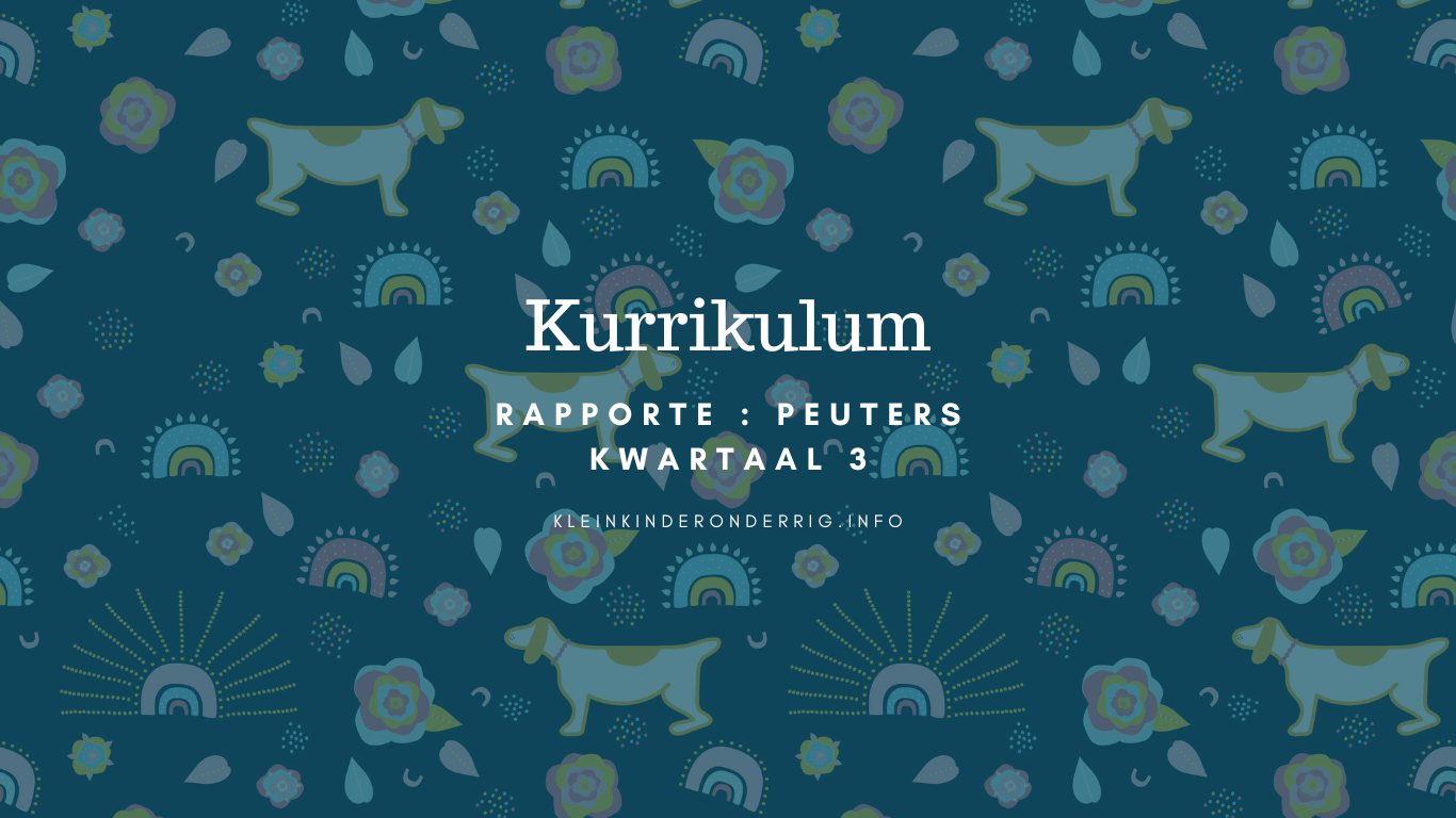 Rapport kwartaal 3 PEUTER program