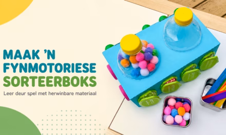 Maak ’n fynmotoriese sorteerboks uit herwinbare materiaal